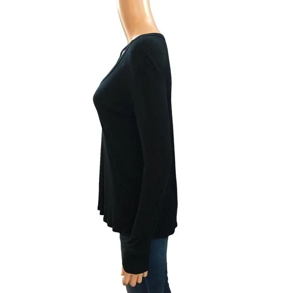 LNA Strappy Tshirt Long Sleeve Scoop Neck Lightweight - Picture 4 of 6